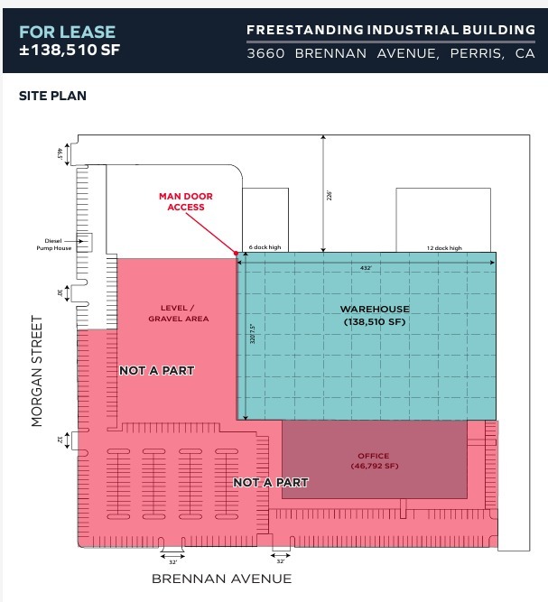 3660 Brennan Ave, Perris, CA for lease Floor Plan- Image 1 of 1