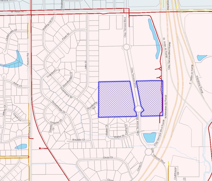 14300 Clay Terrace Blvd, Carmel, IN for sale - Plat Map - Image 1 of 1