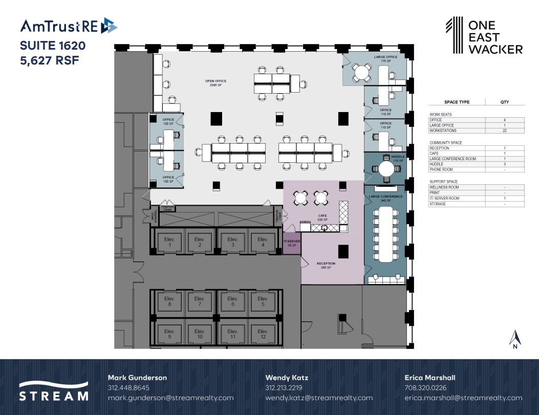 1 E Wacker Dr, Chicago, IL for lease Floor Plan- Image 1 of 1