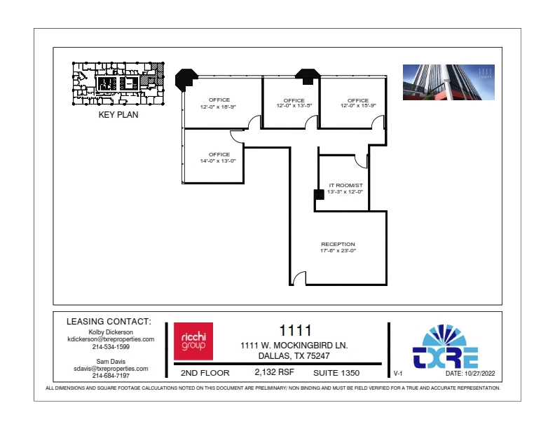 1111 W Mockingbird Ln, Dallas, TX for lease Floor Plan- Image 1 of 1