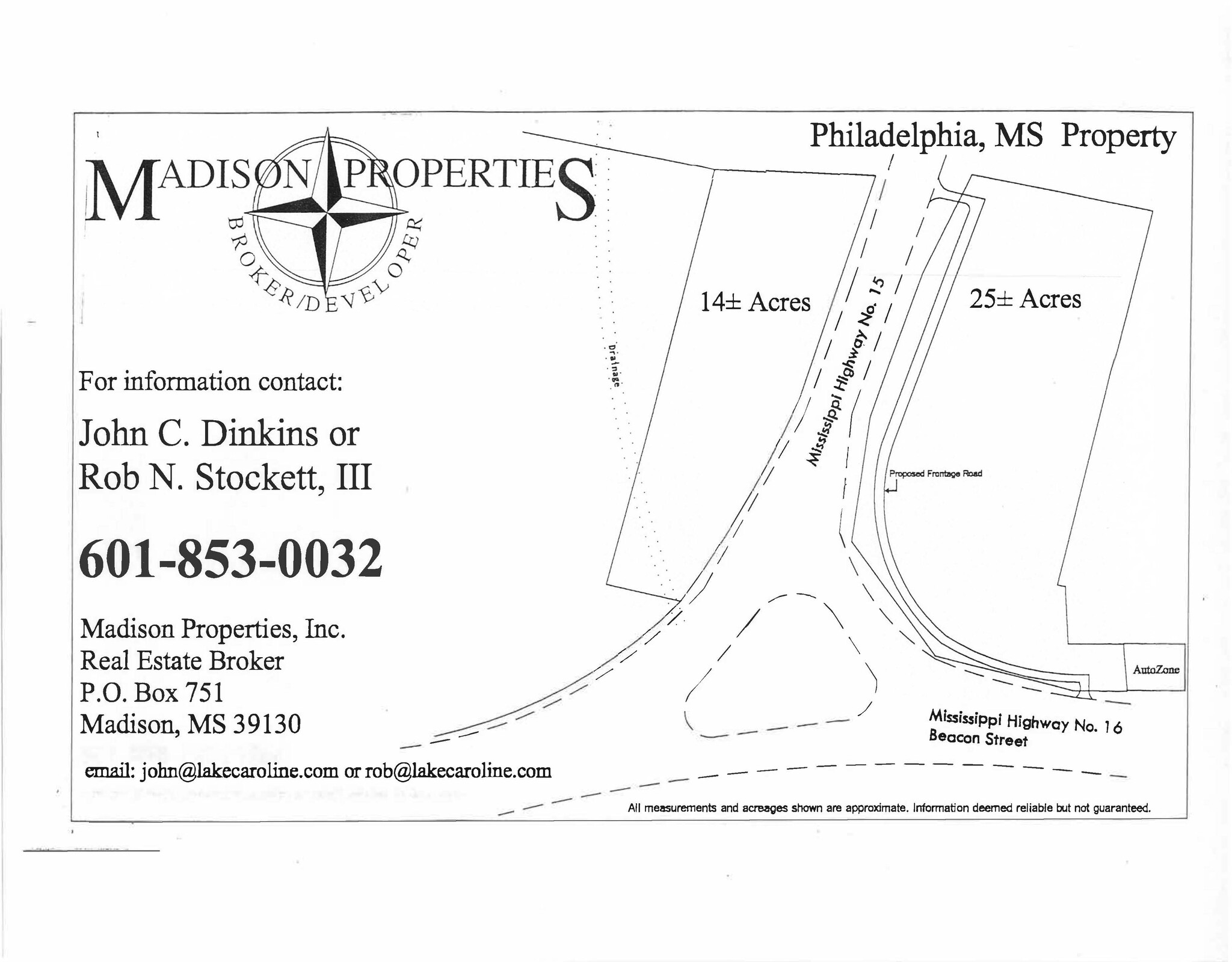 0 Highway 15, Philadelphia, MS for sale Plat Map- Image 1 of 2