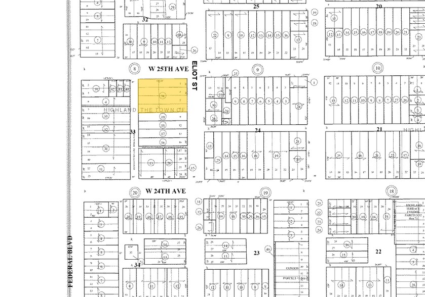 2900-2920 W 25th Ave, Denver, CO for lease - Plat Map - Image 3 of 28