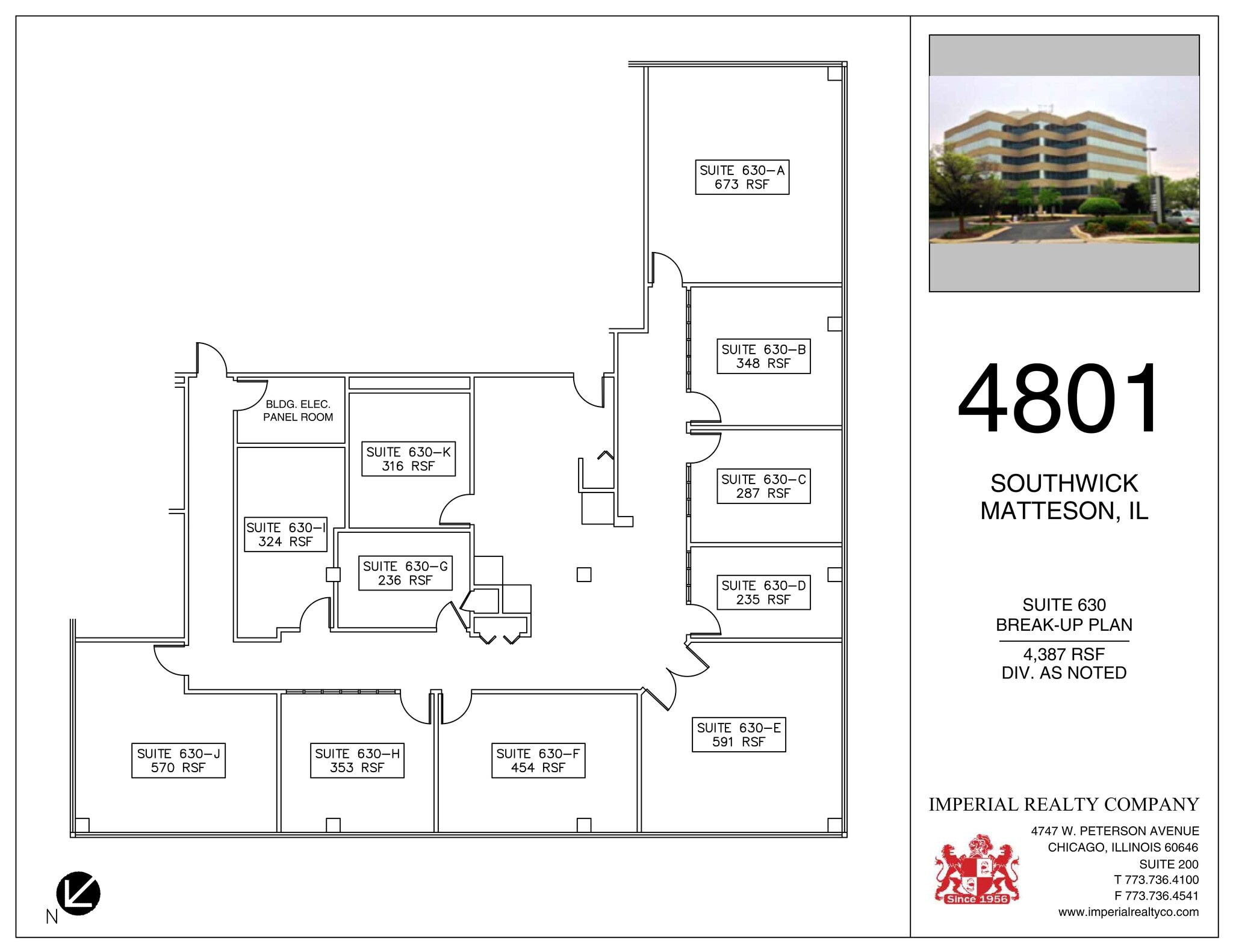 4801 Southwick Dr, Matteson, IL for lease Site Plan- Image 1 of 1