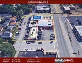 5600-5620 W 95th St, Oak Lawn, IL - aerial  map view