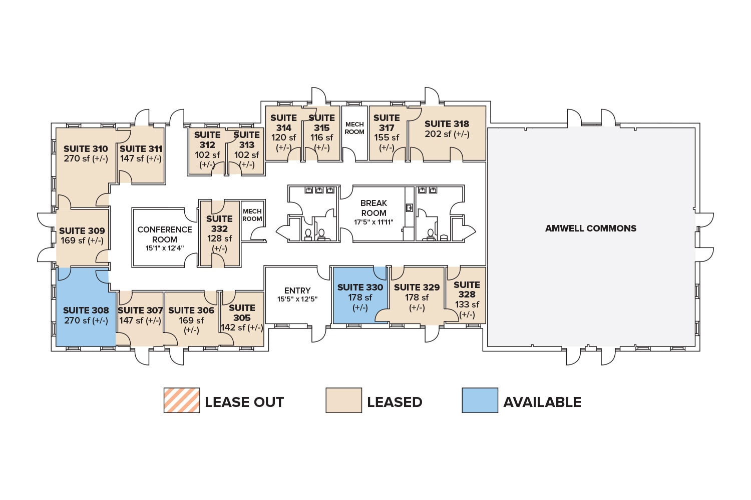 390 Amwell Rd, Hillsborough, NJ for lease Floor Plan- Image 1 of 1