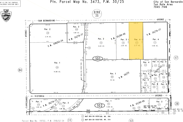 1493 E San Bernardino Ave, San Bernardino, CA for lease - Plat Map - Image 3 of 3