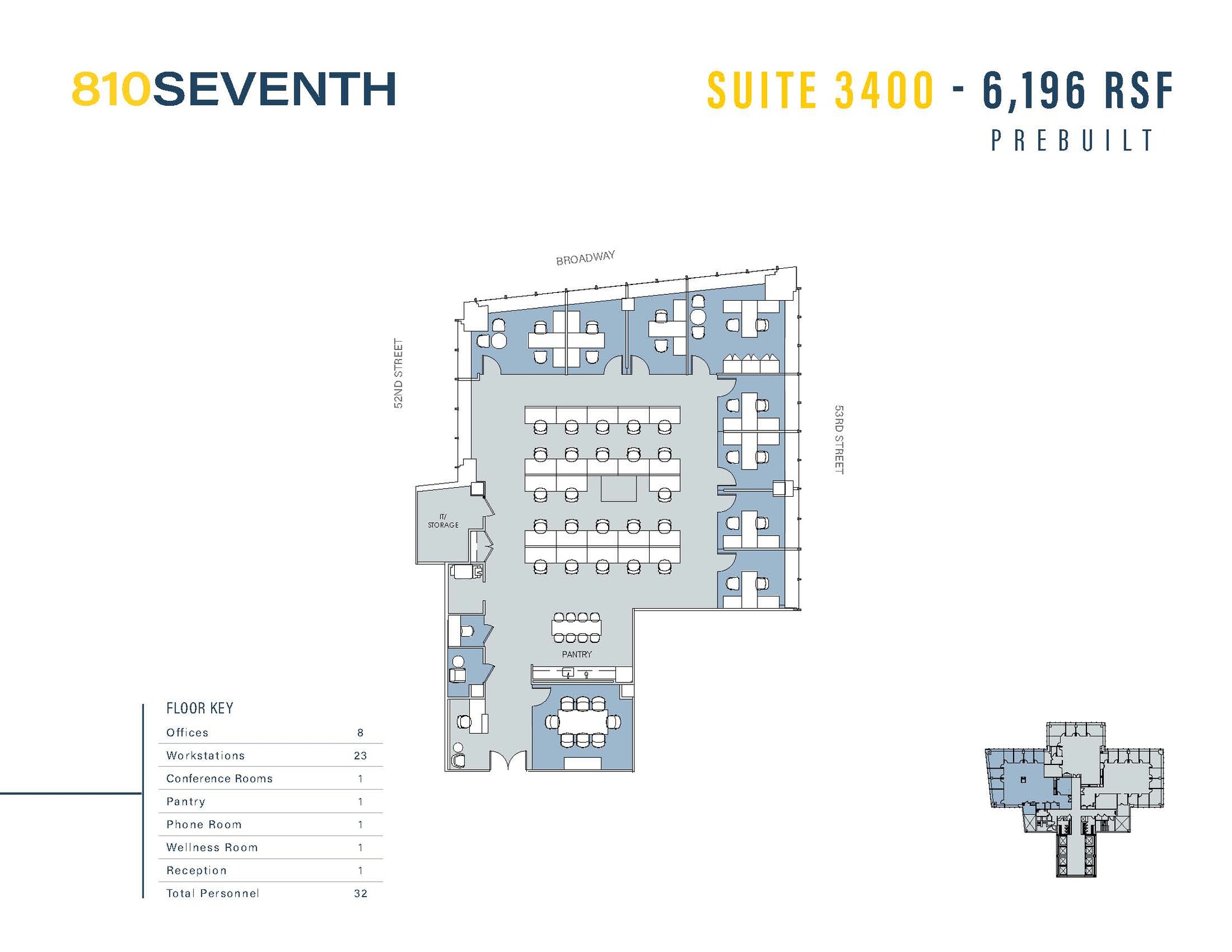 810 Seventh Ave, New York, NY for lease Floor Plan- Image 1 of 1