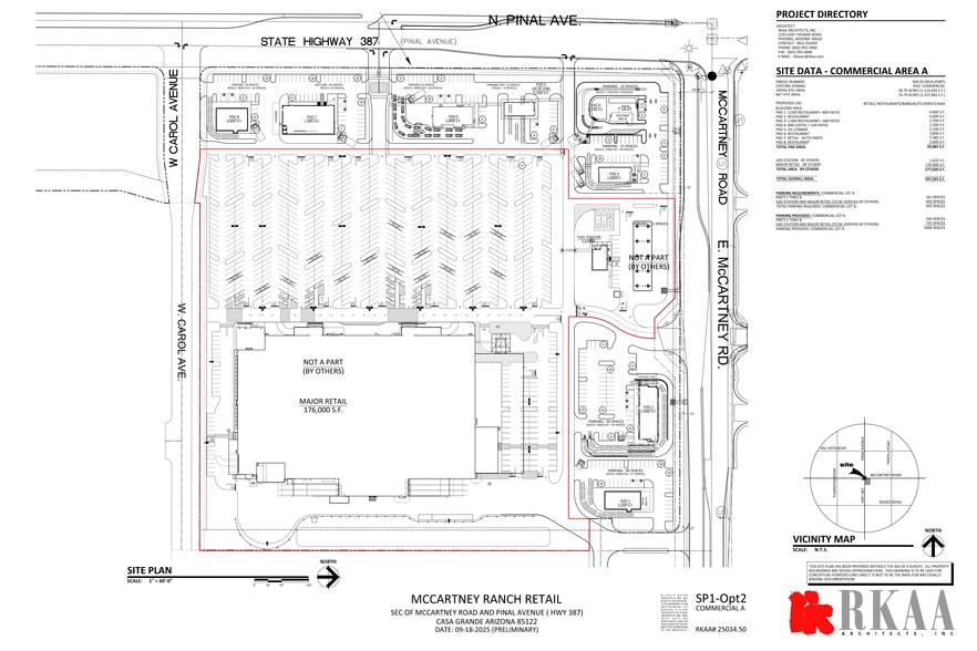 SEC Pinal Ave & McCartney Rd, Casa Grande, AZ for lease - Site Plan - Image 2 of 2