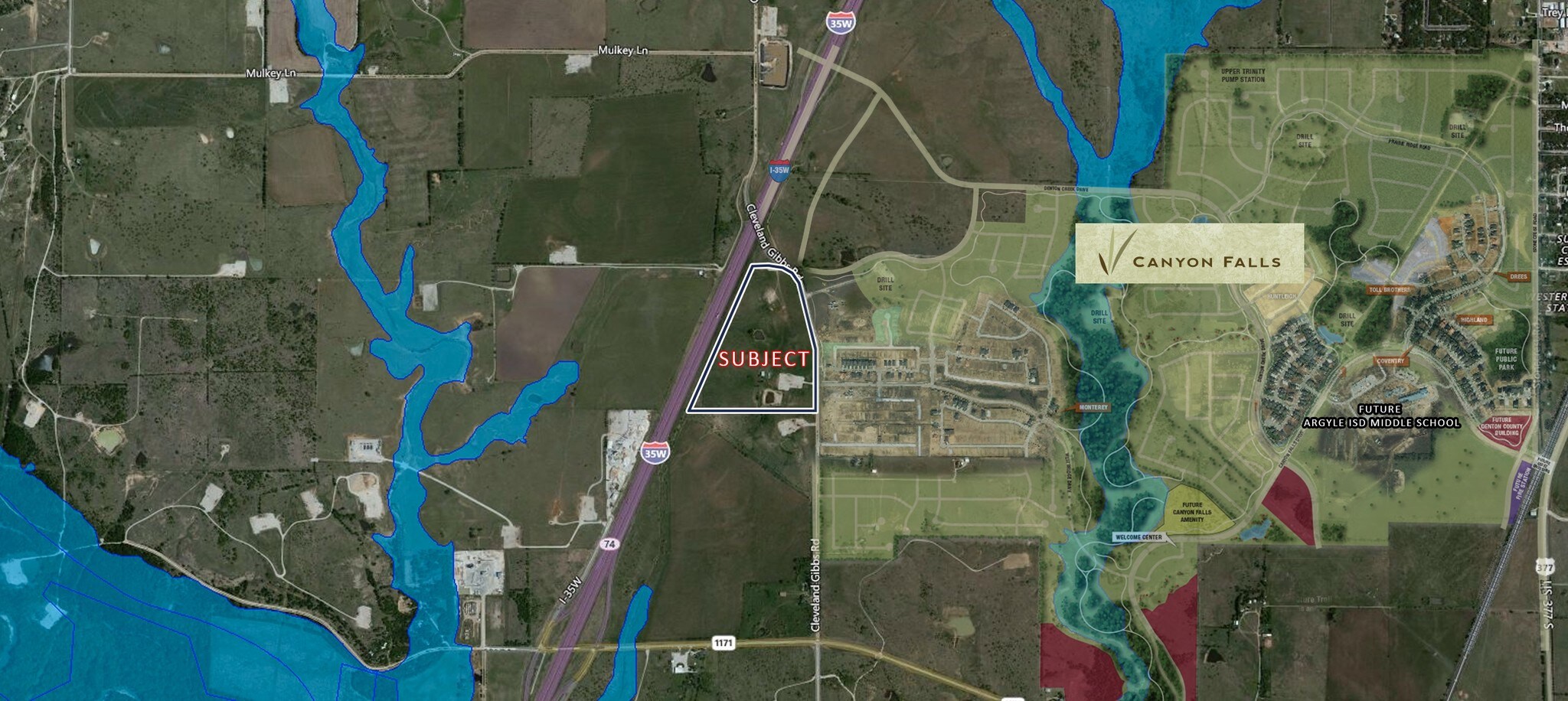 I-35 W & Cleveland Gibbs Rd, Roanoke, TX for sale Primary Photo- Image 1 of 1