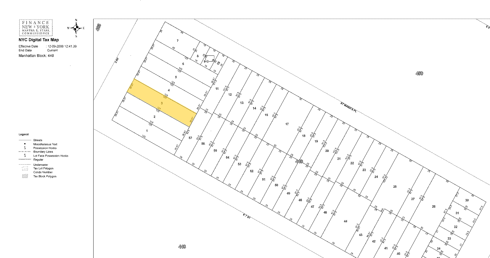 122 2nd Ave, New York, NY for sale Plat Map- Image 1 of 1