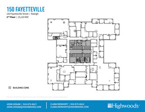 150 Fayetteville St, Raleigh, NC for lease Floor Plan- Image 1 of 1