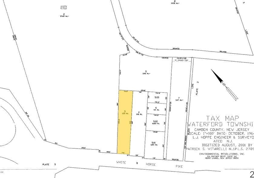 196 White Horse Pike, Atco, NJ for sale - Plat Map - Image 2 of 2