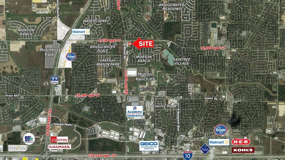 SEC Mason Rd & Morton Ranch Rd, Katy, TX 77449