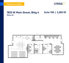 1833 W Main St, Mesa, AZ for lease Floor Plan- Image 1 of 1