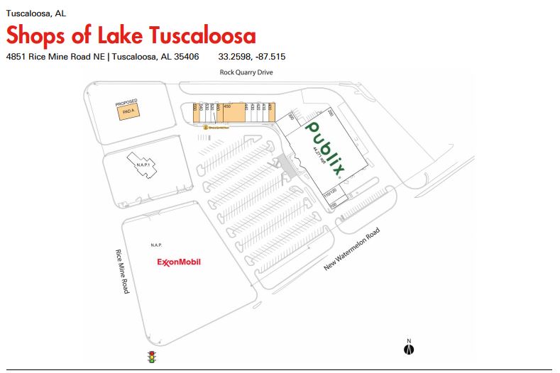 4851 Rice Mine Rd NE, Tuscaloosa, AL for lease Floor Plan- Image 1 of 2