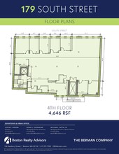 179 South St, Boston, MA for lease Floor Plan- Image 1 of 1