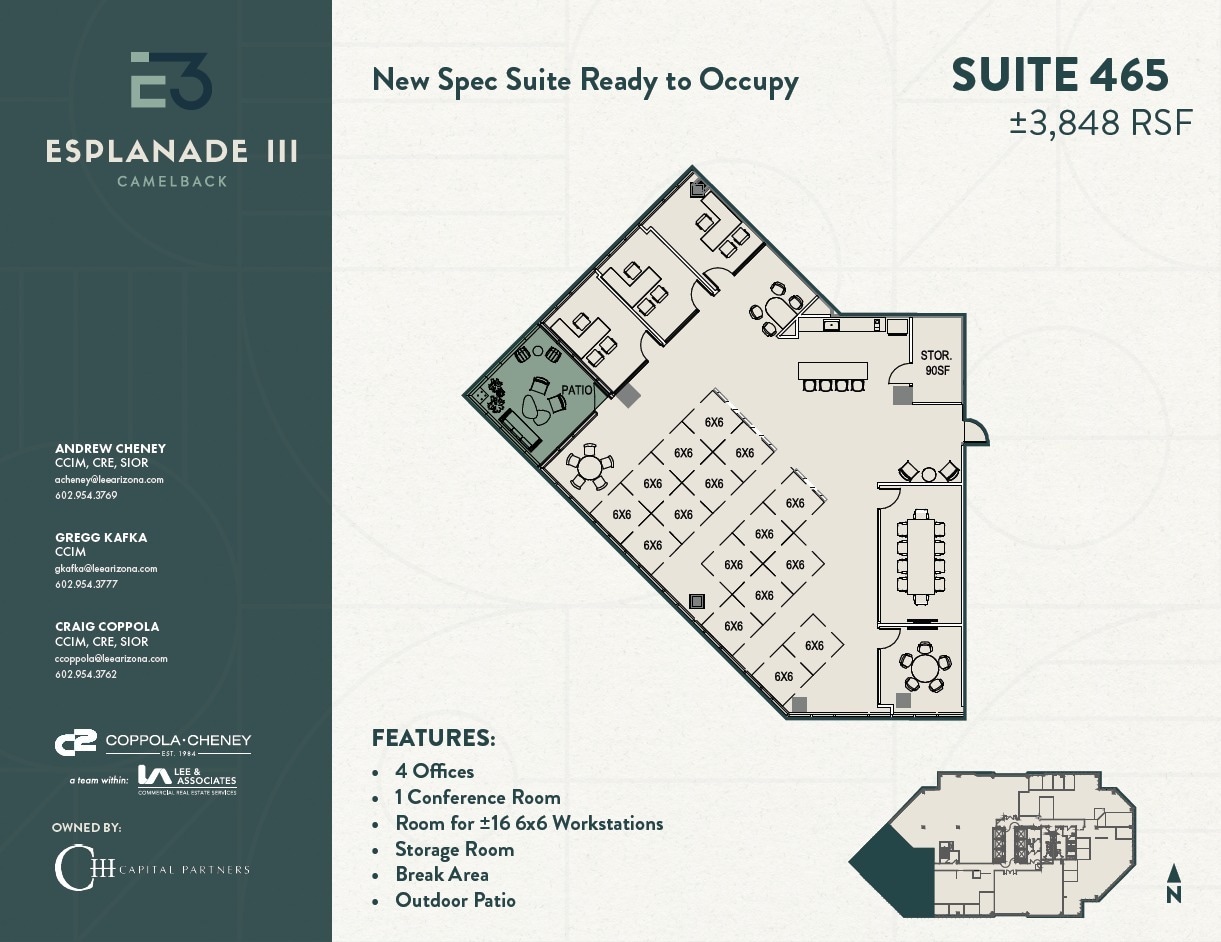 2415 E Camelback Rd, Phoenix, AZ for lease Floor Plan- Image 1 of 1