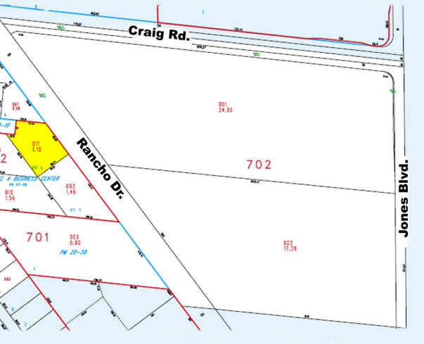 4335 N Rancho Dr, Las Vegas, NV for lease - Plat Map - Image 1 of 9