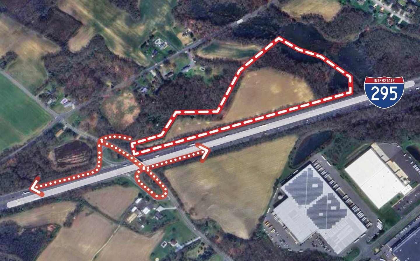 411 Democrat Rd, Gibbstown, NJ for sale Aerial- Image 1 of 2