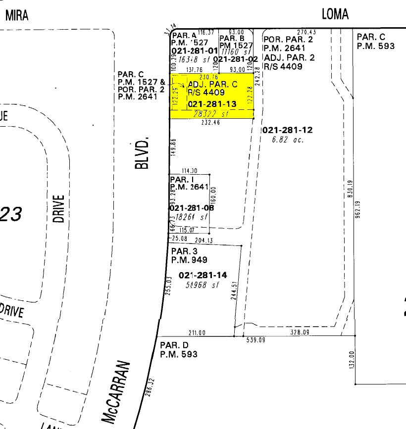3304 S McCarran Blvd, Reno, NV for sale Plat Map- Image 1 of 1