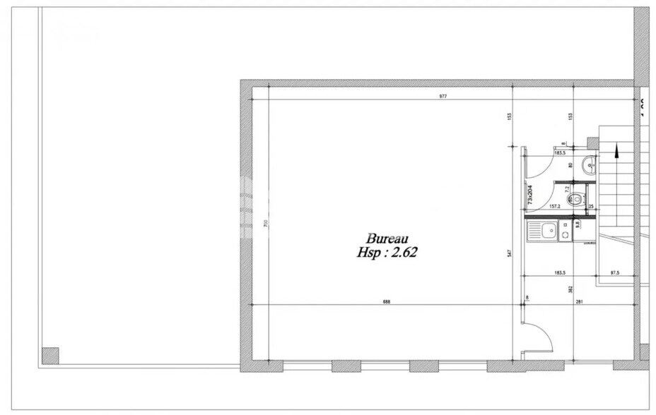 Office in Gennevilliers for lease - Floor Plan - Image 3 of 3