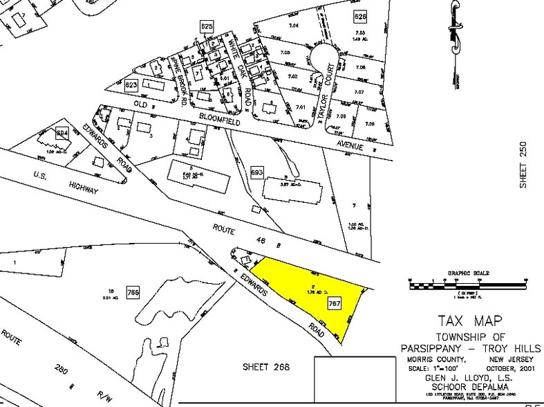 179 US Highway 46, Rockaway, NJ for lease - Plat Map - Image 2 of 2