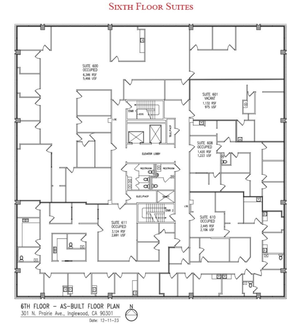 301 N Prairie Ave, Inglewood, CA for lease Floor Plan- Image 1 of 1