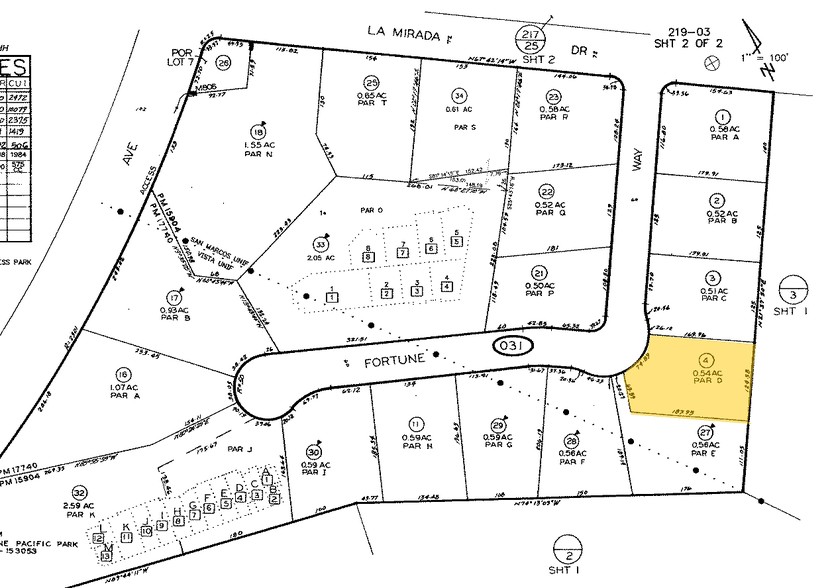 2540 Fortune Way, Vista, CA for sale - Plat Map - Image 3 of 3