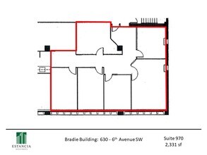 630 6th Ave SW, Calgary, AB for lease Floor Plan- Image 1 of 4