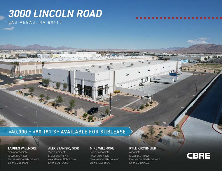 3000 Lincoln Rd, Las Vegas, NV for lease - Aerial - Image 1 of 16