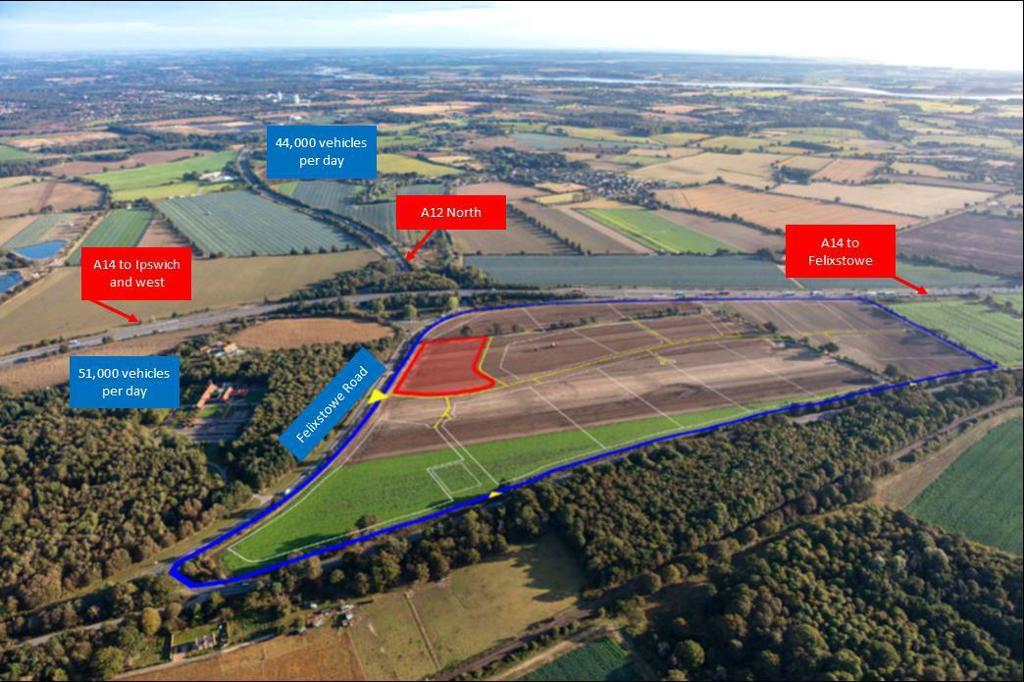 Felixstowe Rd, Nacton for sale Aerial- Image 1 of 3