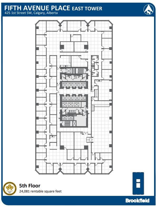 425 1st St SW, Calgary, AB for lease Floor Plan- Image 1 of 1