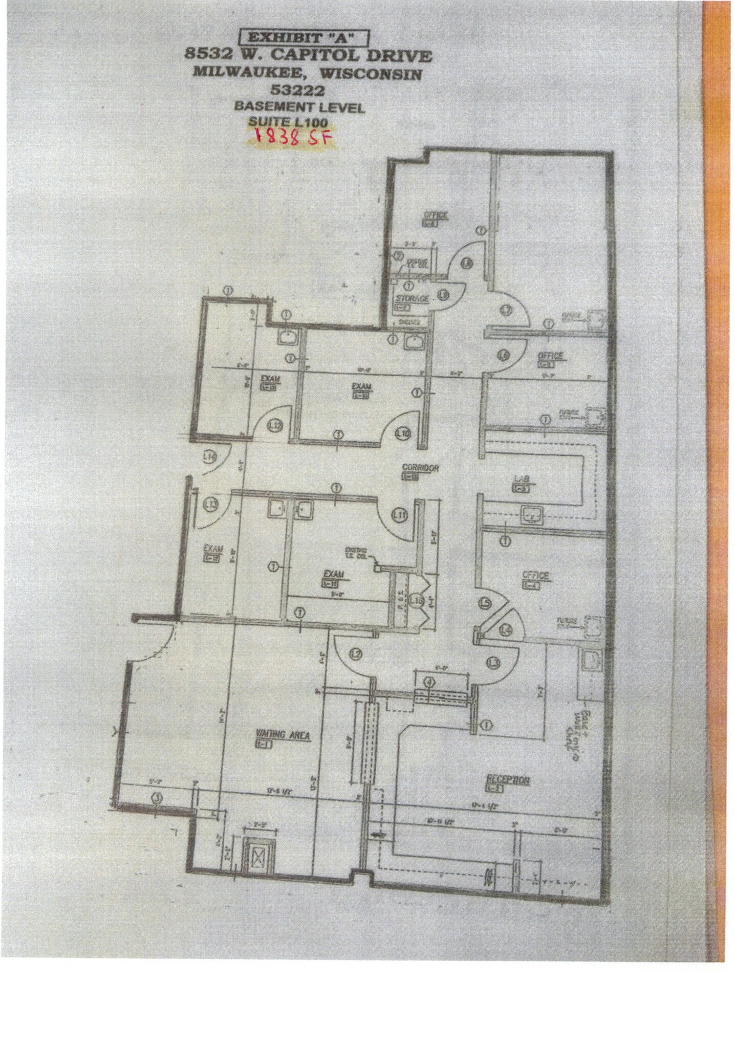 8522-8532 W Capitol Dr, Milwaukee, WI for lease Site Plan- Image 1 of 1