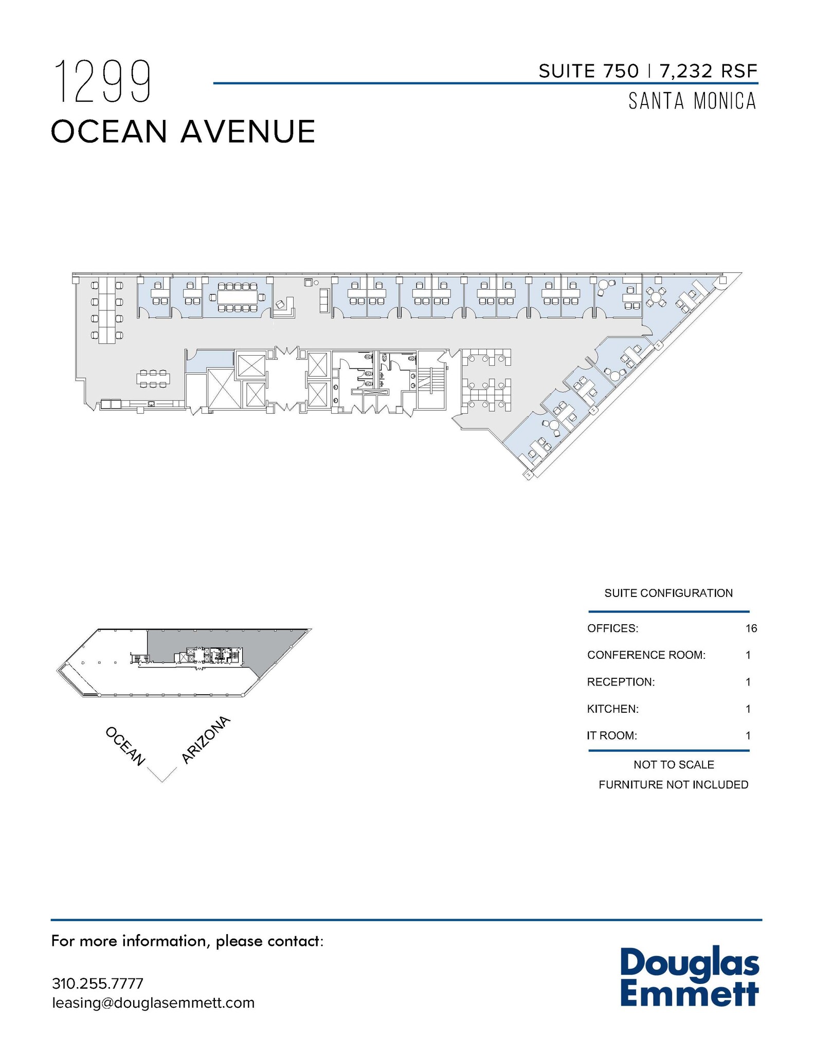 1299 Ocean Ave, Santa Monica, CA for lease Floor Plan- Image 1 of 1