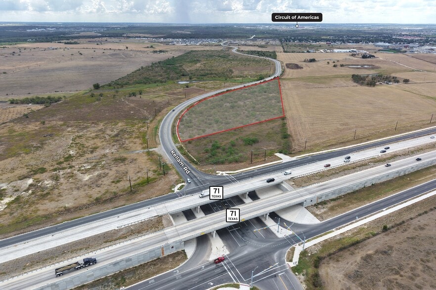 HIGHWAY 71 & KELLAM ROAD, Del Valle, TX for sale - Aerial - Image 1 of 4