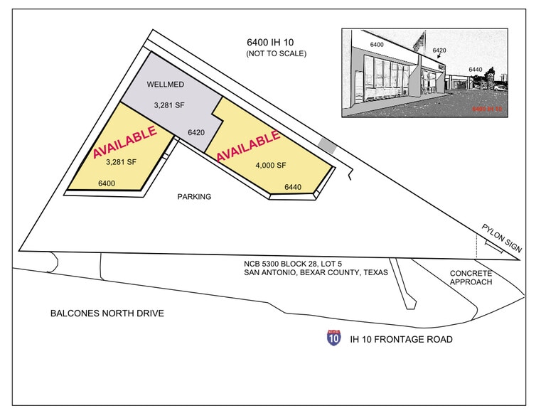 6400-6440 W Interstate 10, San Antonio, TX for lease - Site Plan - Image 2 of 4