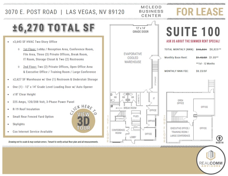 3070 E Post Rd, Las Vegas, NV for lease - Building Photo - Image 3 of 6