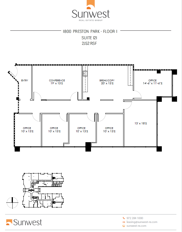 1800 Preston Park Blvd, Plano, TX for lease Floor Plan- Image 1 of 1