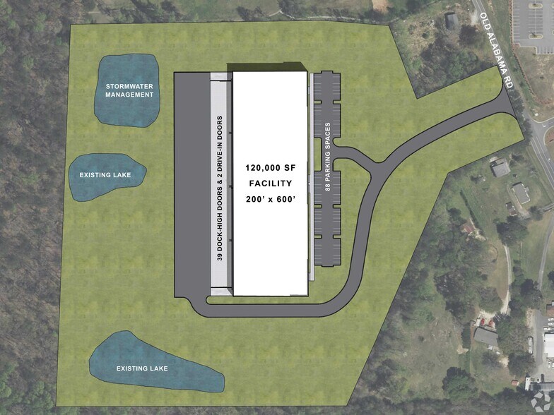 6073 Old Alabama Rd, Acworth, GA for lease - Floor Plan - Image 3 of 6