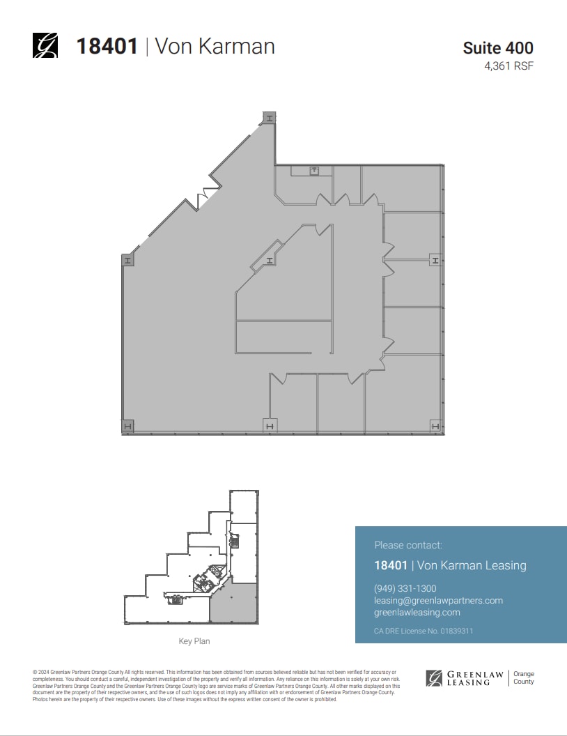 18301 Von Karman Ave, Irvine, CA for lease Floor Plan- Image 1 of 1