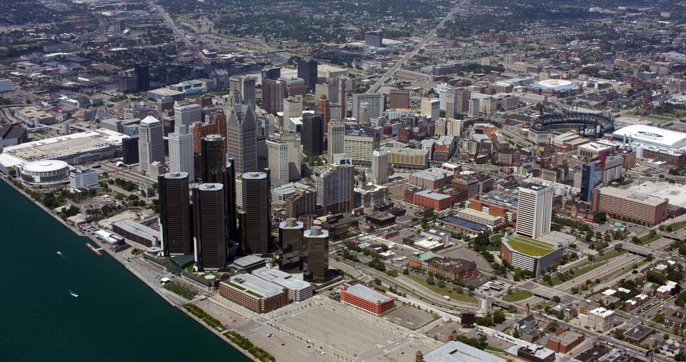 623 Cass Ave, Detroit, MI for sale - Aerial - Image 2 of 8