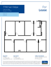 7700 San Felipe St, Houston, TX for lease Floor Plan- Image 1 of 1