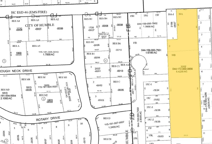 2122 FM 1960 Rd E, Humble, TX for sale - Plat Map - Image 1 of 1