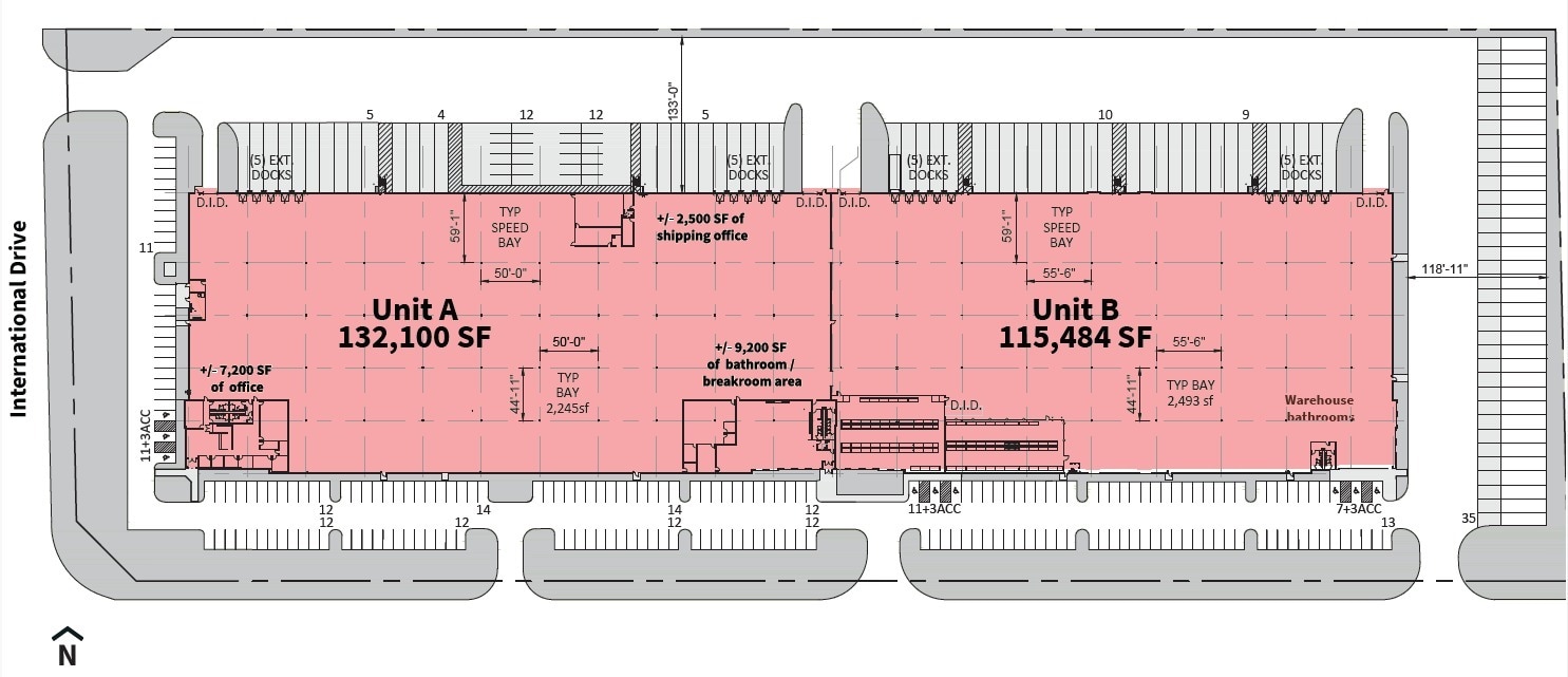 1445 International Dr, Mount Pleasant, WI for lease Floor Plan- Image 1 of 1