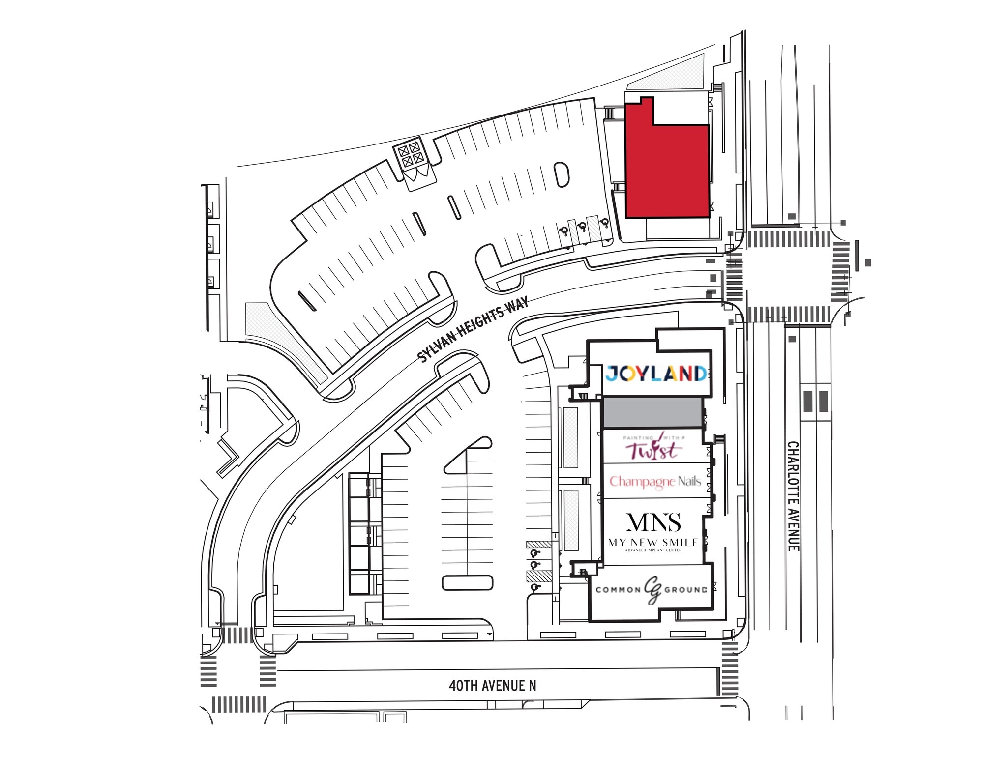 4001-4005 Charlotte Pike, Nashville, TN for lease Site Plan- Image 1 of 5