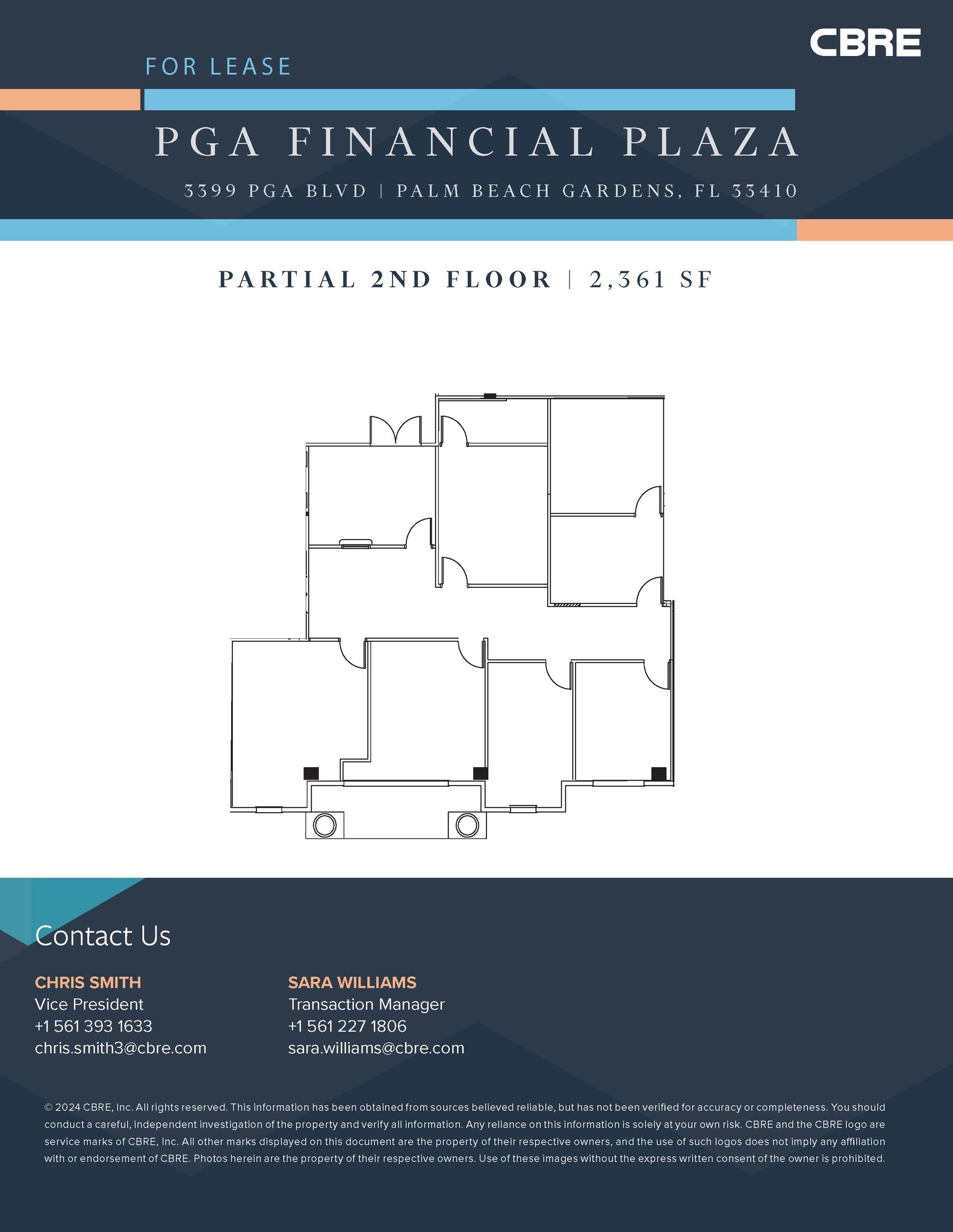 3399 PGA Blvd, Palm Beach Gardens, FL for lease Floor Plan- Image 1 of 1