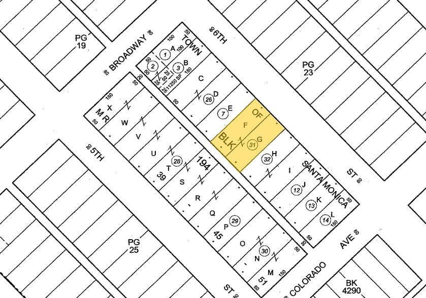 1528 6th St, Santa Monica, CA for lease - Plat Map - Image 2 of 6