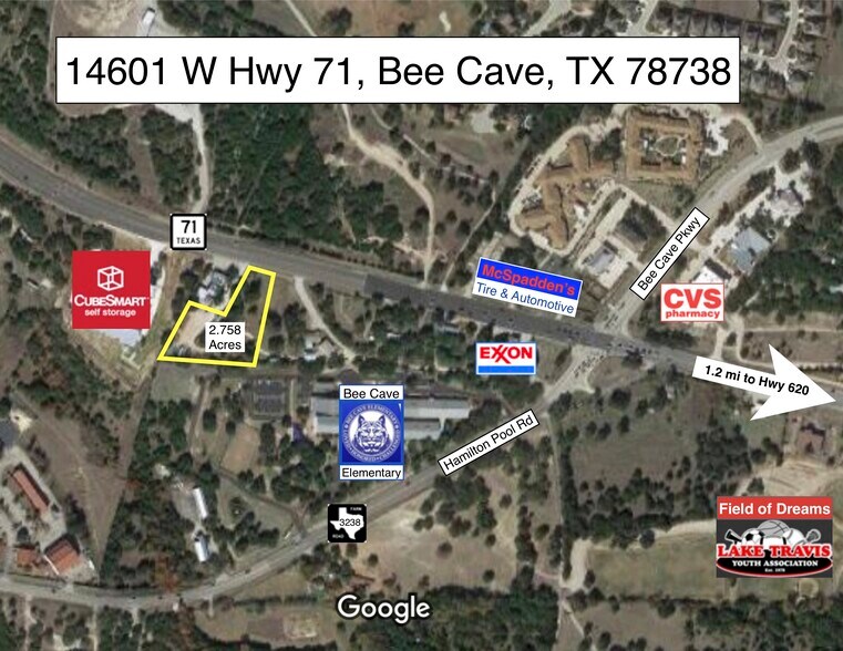 14601 W Highway 71, Bee Cave, TX for sale - Aerial - Image 1 of 1