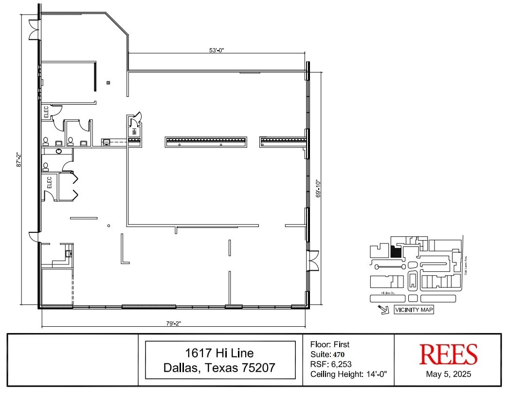 1617 Hi Line Dr, Dallas, TX for lease Floor Plan- Image 1 of 1
