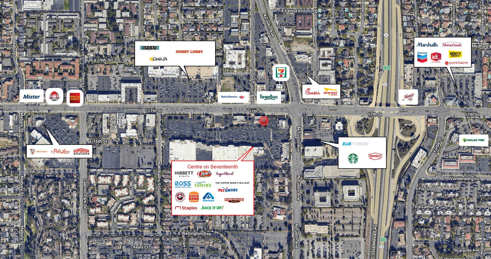 2232 E 17th St, Santa Ana, CA for lease Map- Image 1 of 2